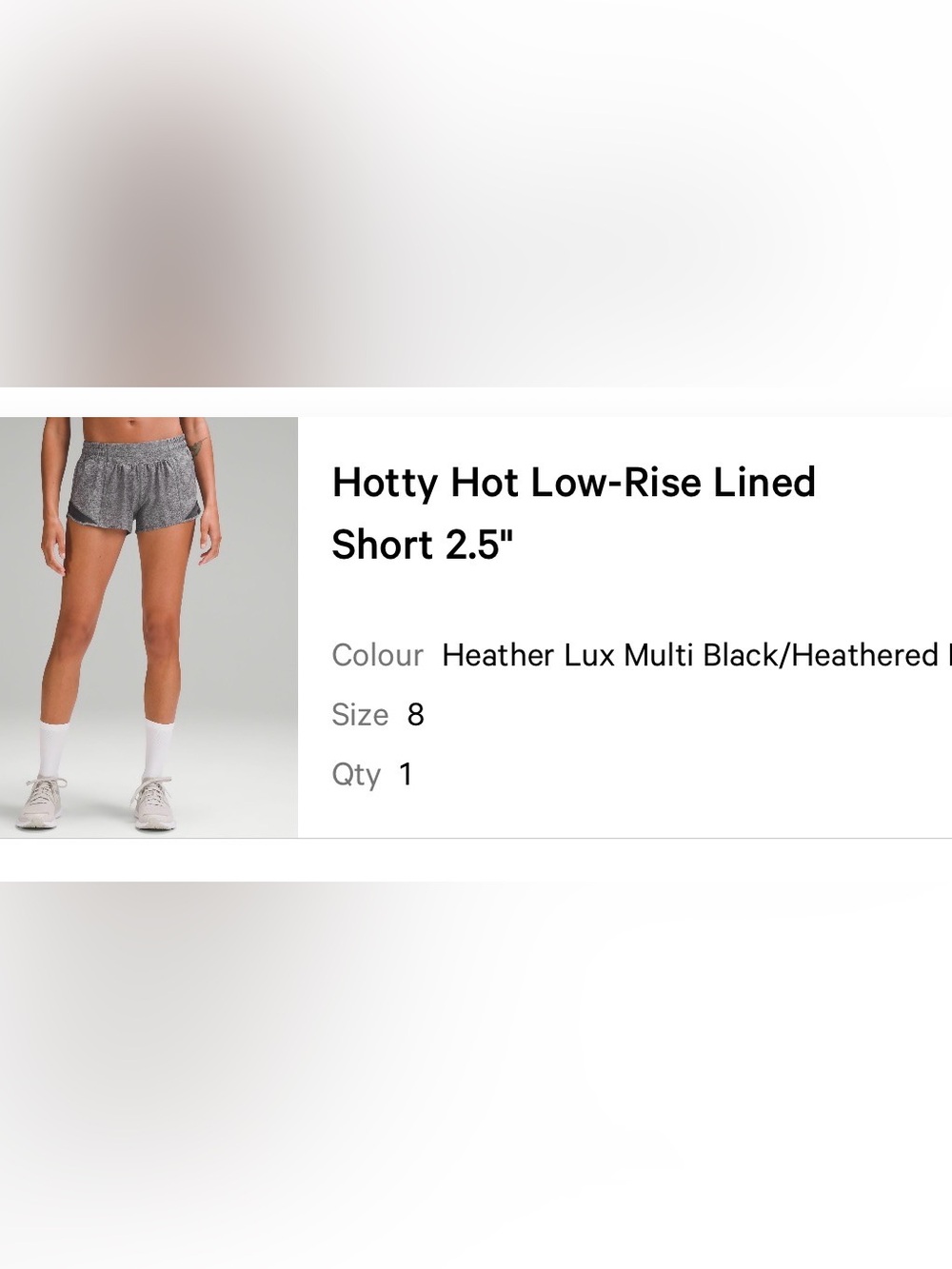 lululemon athletica Hotty Hot Low-Rise Lined Shorts — Heathered Black 🏃‍♀️
